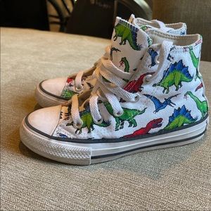 Dinosaur converse all star boys 11.5 high top